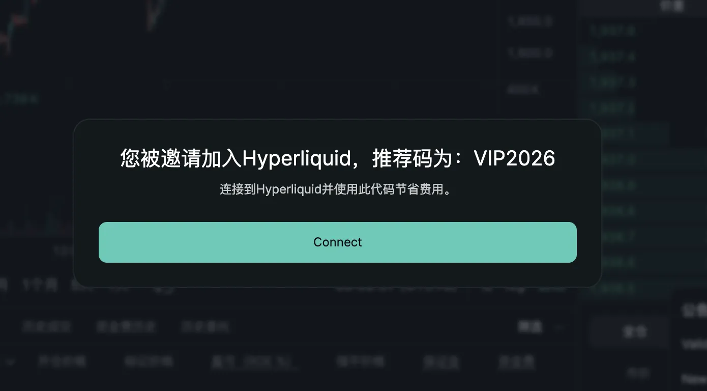 Hyperliquid 邀请码确认页面
